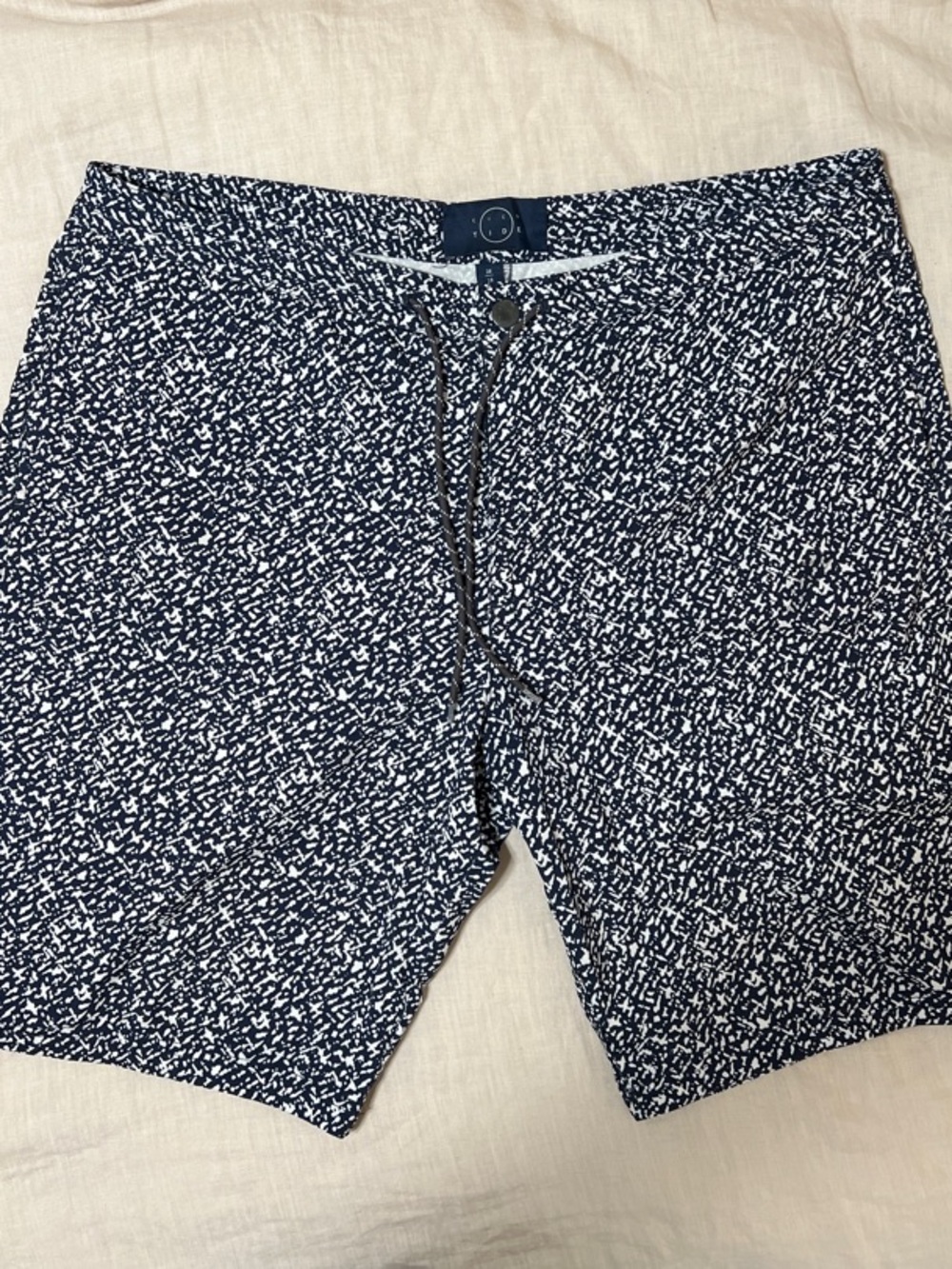Men's Even Flow Navy & White Hybrid Shorts